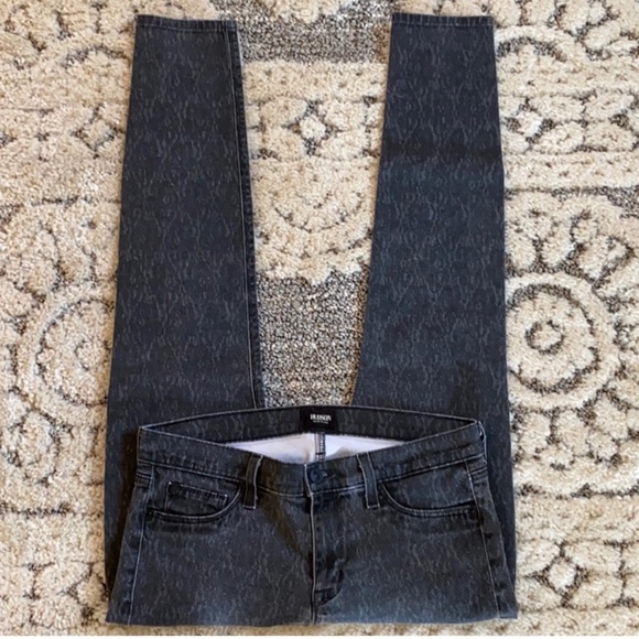 Hudson Jeans NICO Super Skinny Acid Wash Black Jeans Size 32 EUC - Picture 8 of 11